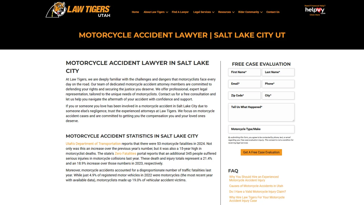 Law Tigers Motorcycle Accident Lawyers - Salt Lake City - Salt Lake City, UT office in Salt Lake City, Utah
