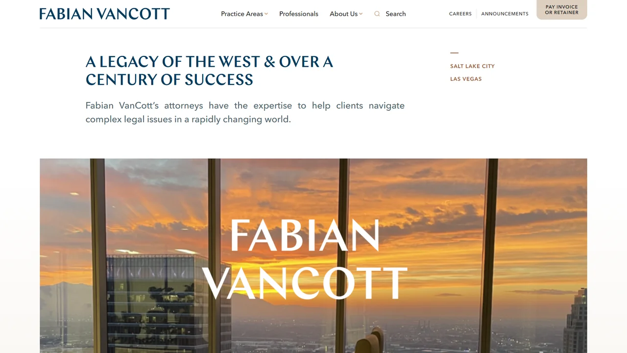 Fabian VanCott Salt Lake City, UT office in Salt Lake City, Utah