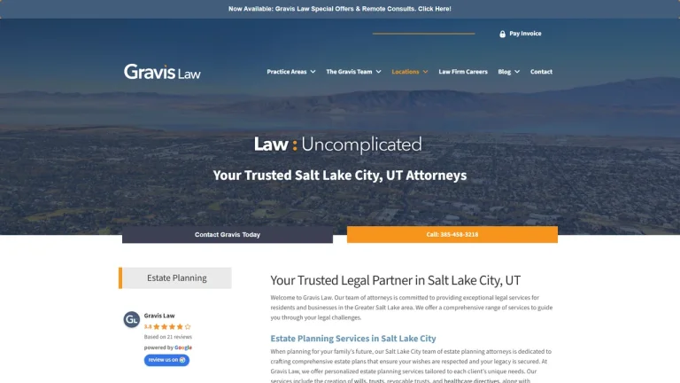 Gravis Law, PLLC - Salt Lake City, UT - Attorney in Salt Lake City