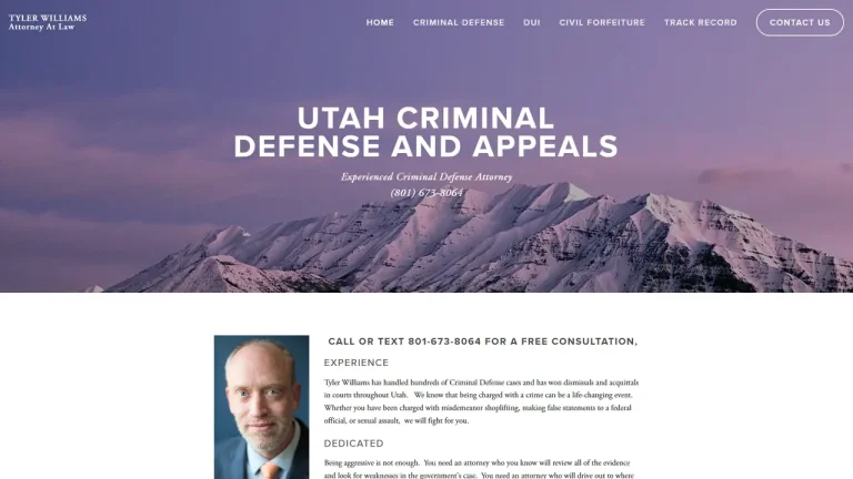 Tyler Williams Criminal Defense Attorney - Salt Lake City, UT - Attorney in Salt Lake City