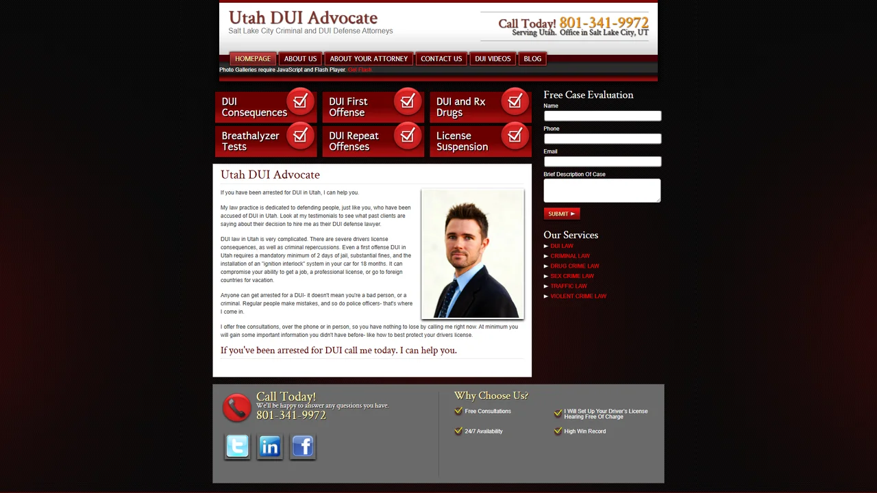 Utah DUI Advocate - Salt Lake City, UT office in Salt Lake City, Utah