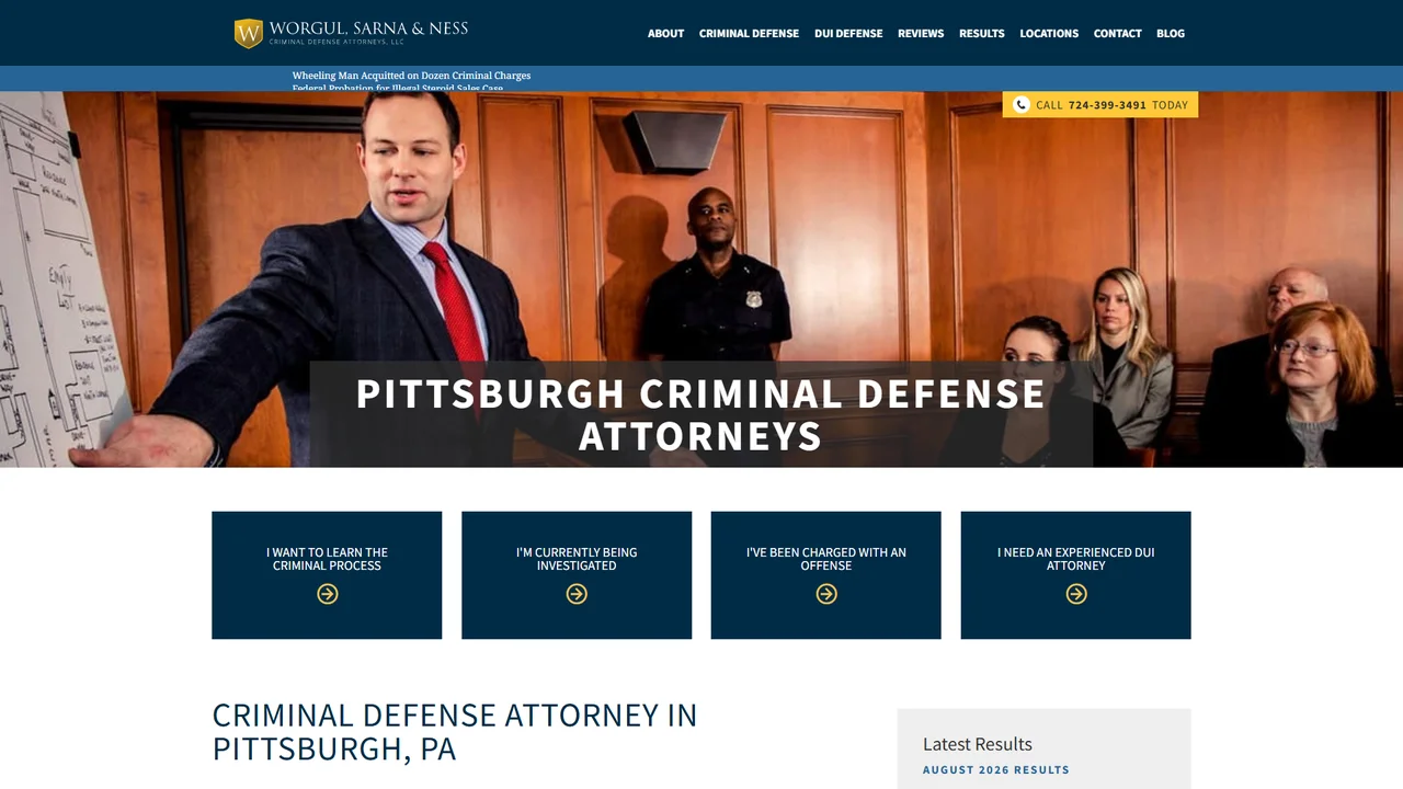 Worgul, Sarna & Ness, Criminal Defense Attorneys, LLC - Pittsburgh, PA office in Pittsburgh, Pennsylvania