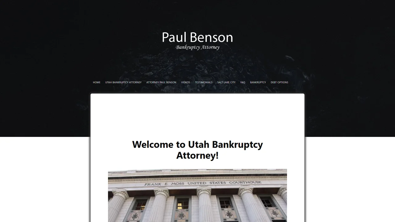 Law Office of Paul Benson in Salt Lake City Salt Lake City, UT office in Salt Lake City, Utah