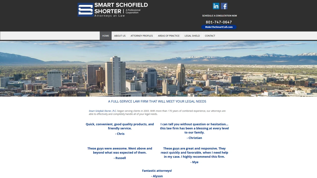 Smart Schofield Shorter, P.C. Salt Lake City, UT office in Salt Lake City, Utah