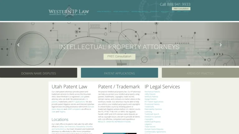 Western IP Law - Utah Patent Attorneys - Salt Lake City, UT - Attorney in Salt Lake City