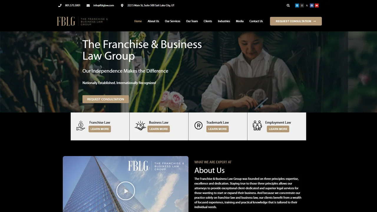 The Franchise & Business Law Group - Salt Lake City, UT office in Salt Lake City, Utah
