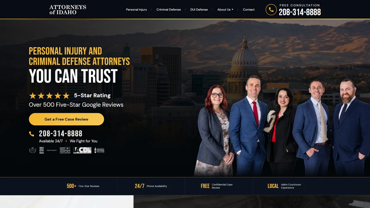 Attorneys of Idaho Boise Accident Lawyers and Criminal Defense Attorneys - Boise, ID office in Boise, Idaho