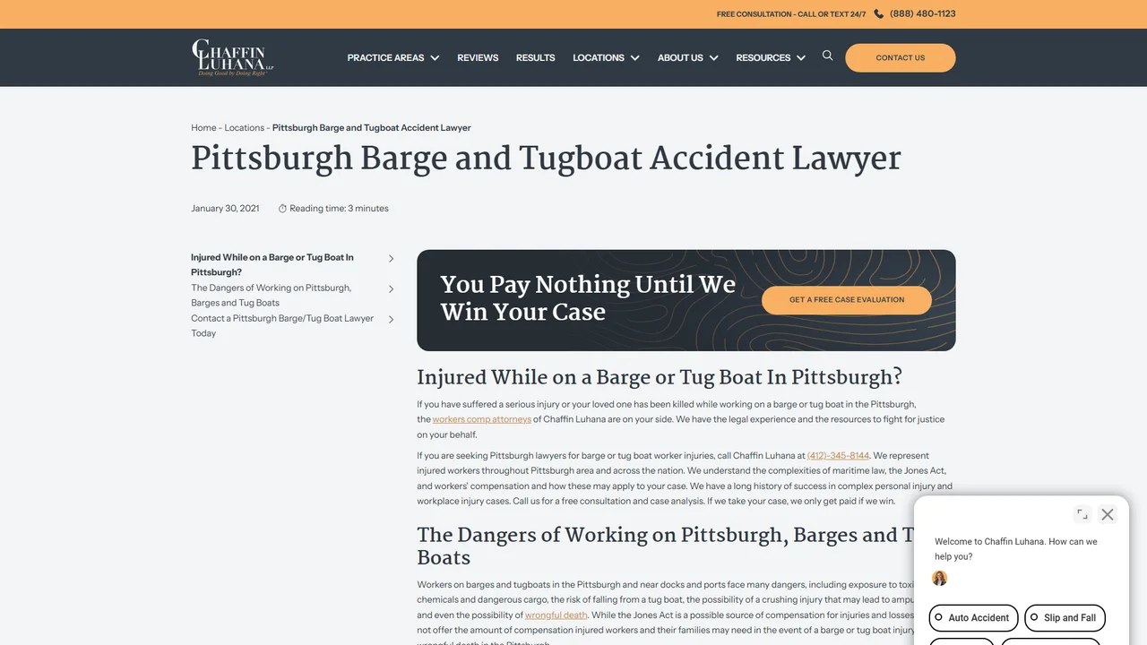 Chaffin Luhana LLP Injury Lawyers - Pittsburgh, PA office in Pittsburgh, Pennsylvania