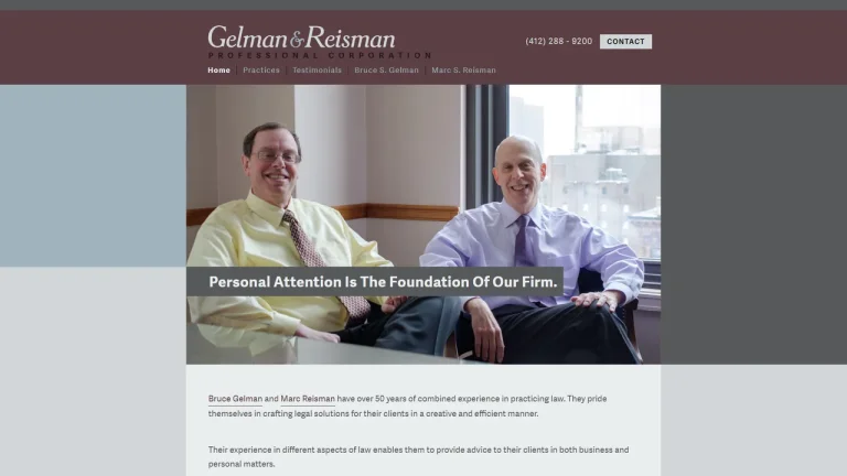 Gelman & Reisman Law Offices - Pittsburgh, PA - Attorney in Pittsburgh
