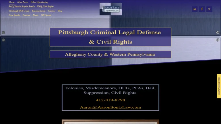 Aaron Sontz Legal Services, P.C. - Pittsburgh, PA - Attorney in Pittsburgh