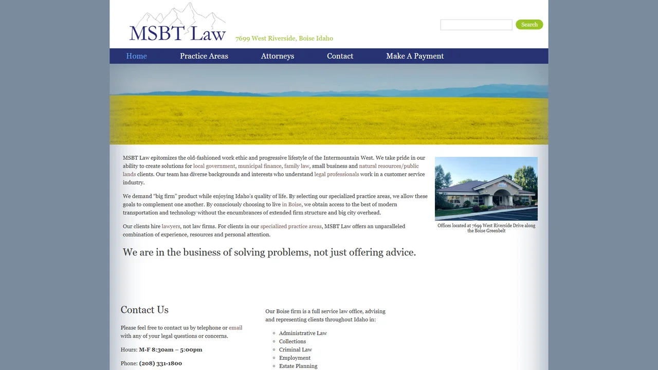 MSBT Law - Boise, ID office in Boise, Idaho