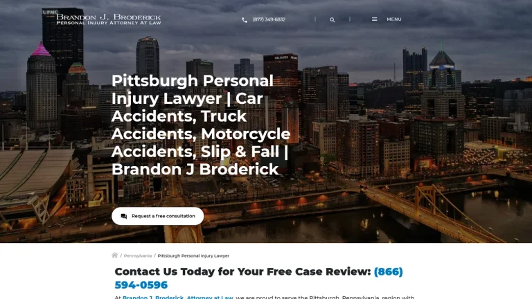 Brandon J. Broderick, Attorney at Law - Pittsburgh, PA - Attorney in Pittsburgh