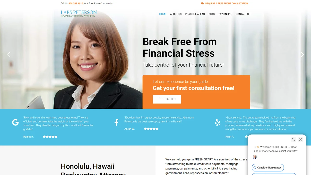 Lars Peterson Hawaii Bankruptcy Attorney - Honolulu, HI office in Honolulu, Hawaii