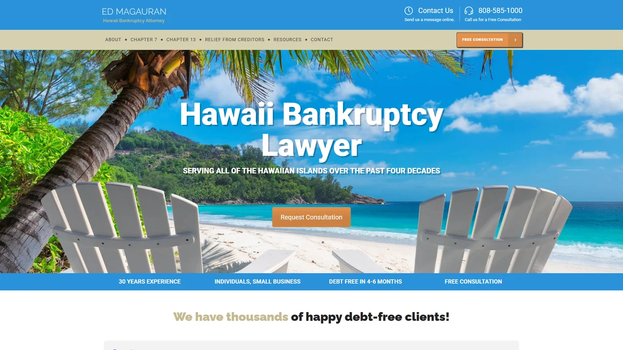 Ed Magauran, Hawaii Bankruptcy Attorney - Honolulu, HI office in Honolulu, Hawaii