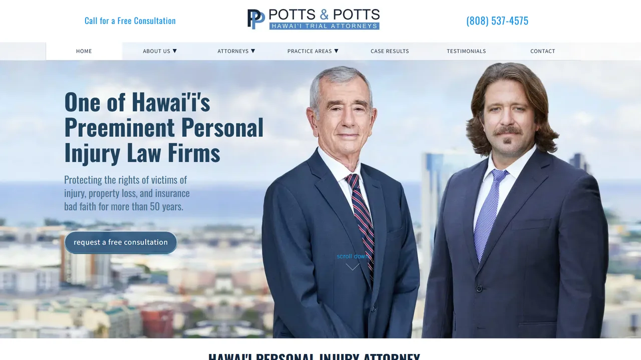 Potts & Potts - Car Accident Lawyers - Honolulu, HI office in Honolulu, Hawaii