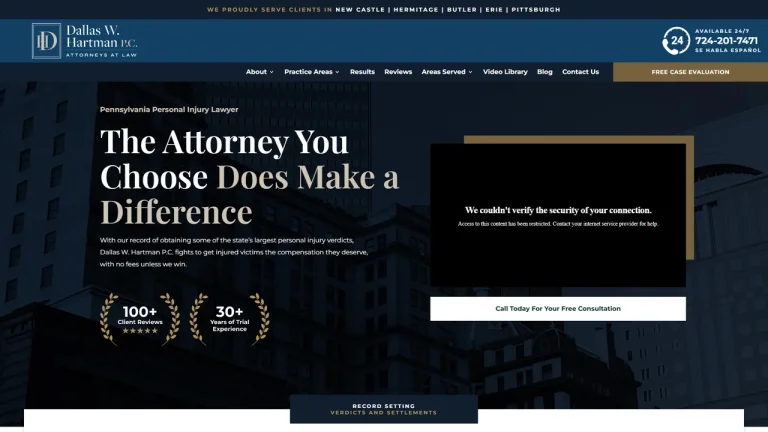Dallas W. Hartman P.C., Attorneys at Law - Pittsburgh, PA - Attorney in Pittsburgh
