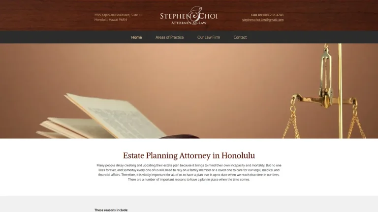 Stephen S. Choi Attorney At Law - Honolulu, HI - Attorney in Honolulu