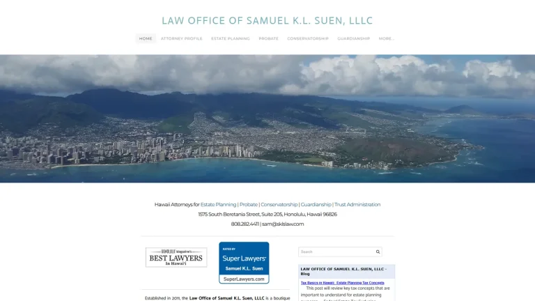 Law Office of Samuel K.L. Suen - Honolulu, HI - Attorney in Honolulu