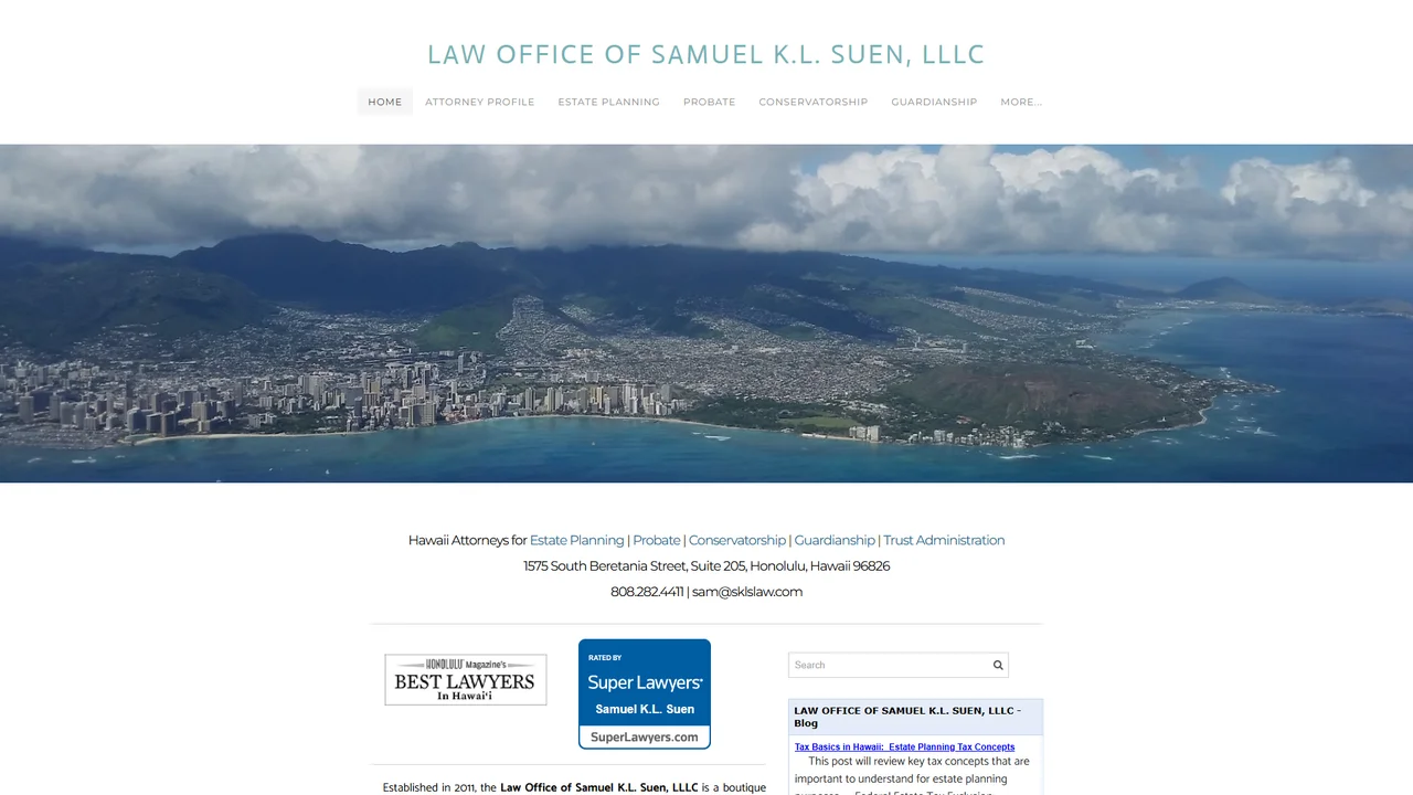 Law Office of Samuel K.L. Suen - Honolulu, HI office in Honolulu, Hawaii