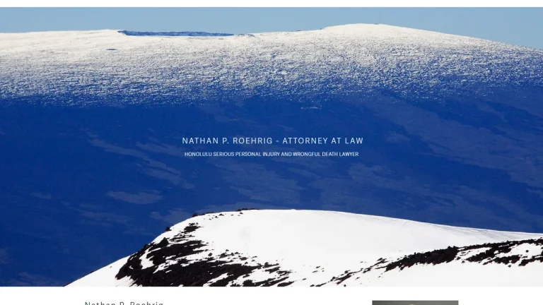 Nathan P. Roehrig, Attorney at Law - Honolulu, HI - Attorney in Honolulu