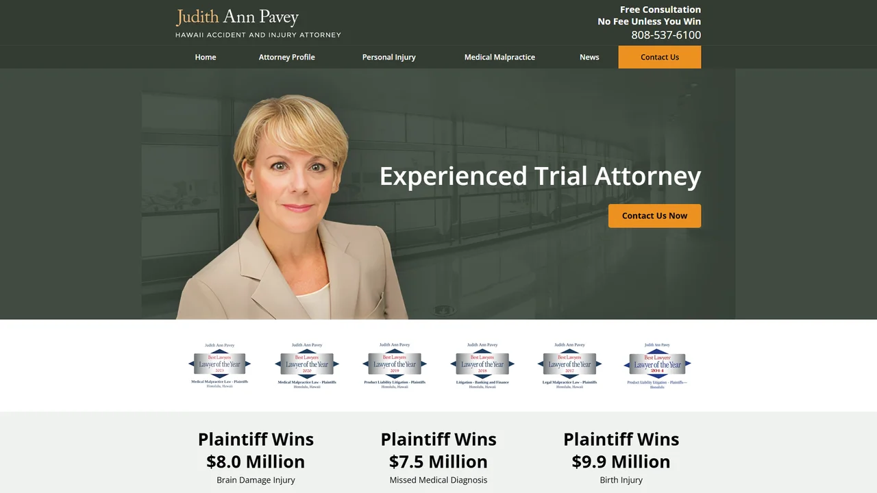 Judith Ann Pavey, Attorney at Law - Honolulu, HI office in Honolulu, Hawaii