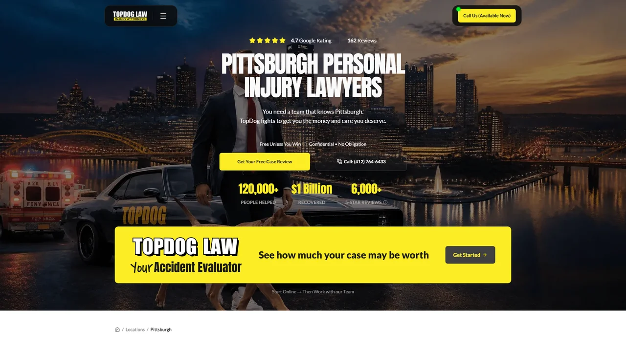 TopDog Law Personal Injury Lawyers - Pittsburgh, PA office in Pittsburgh, Pennsylvania
