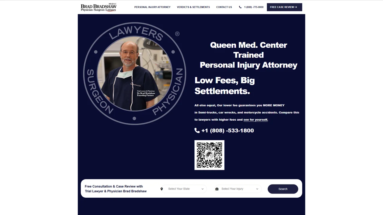 Dr. Brad Bradshaw M.D. J.D. L.C Honolulu, HI office in Honolulu, Hawaii