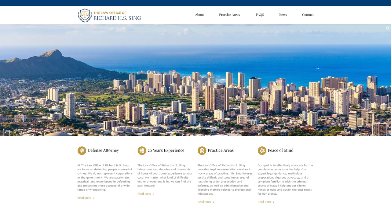 The Law Office of Richard H.S. Sing - Honolulu, HI office in Honolulu, Hawaii