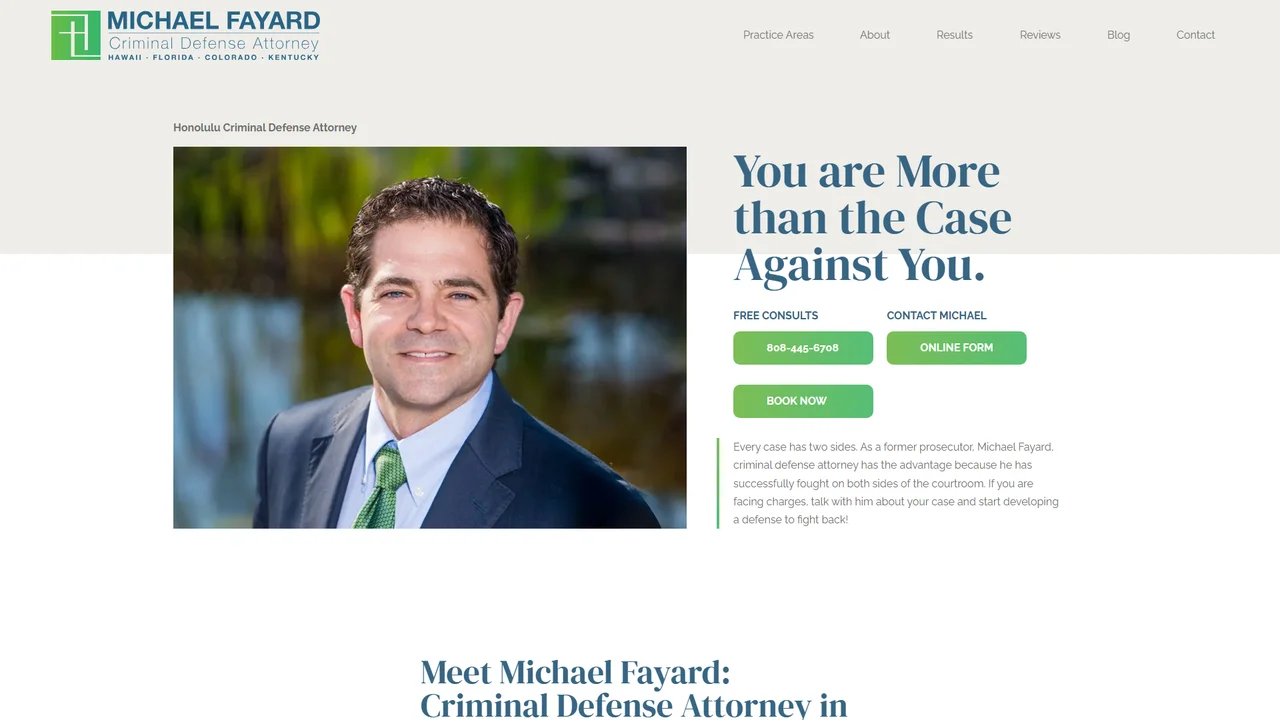 Michael Fayard, Criminal Defense Attorney Honolulu, HI office in Honolulu, Hawaii