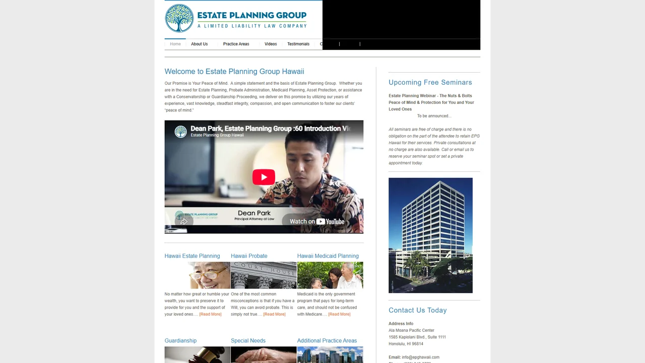 Estate Planning Group - Honolulu, HI office in Honolulu, Hawaii