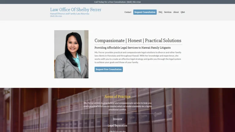 Law Office Of Shelby N. Ferrer - Honolulu, HI - Attorney in Honolulu