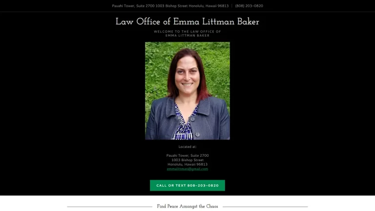 Law Office of Emma Littman Baker - Honolulu, HI - Attorney in Honolulu