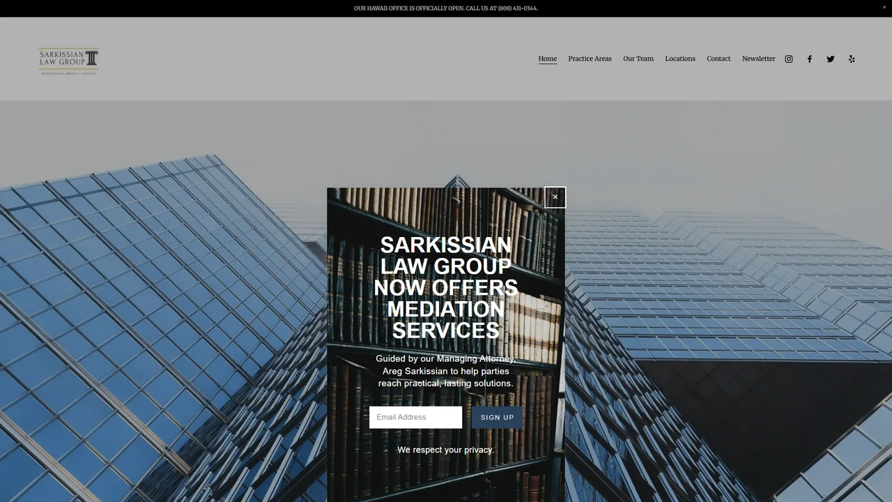 SARKISSIAN LAW GROUP - Honolulu, HI office in Honolulu, Hawaii