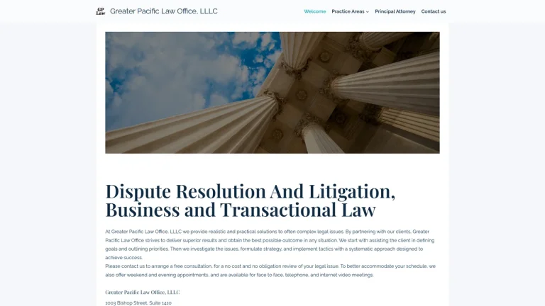 GREATER PACIFIC LAW OFFICE, LLLC - Honolulu, HI - Attorney in Honolulu