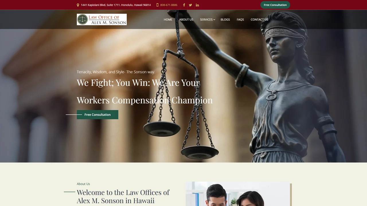 Law Offices of Alex M. Sonson - Honolulu, HI office in Honolulu, Hawaii