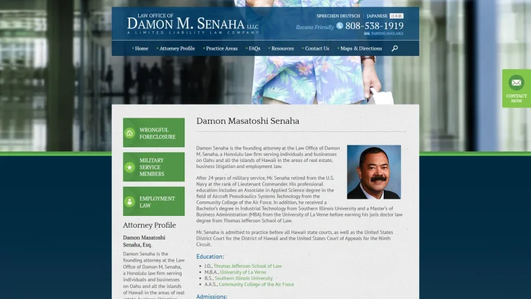 Law Office of Damon Senaha - Honolulu, HI - Attorney in Honolulu