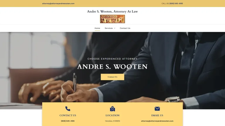 Andre S. Wooten, Attorney At Law - Honolulu, HI - Attorney in Honolulu