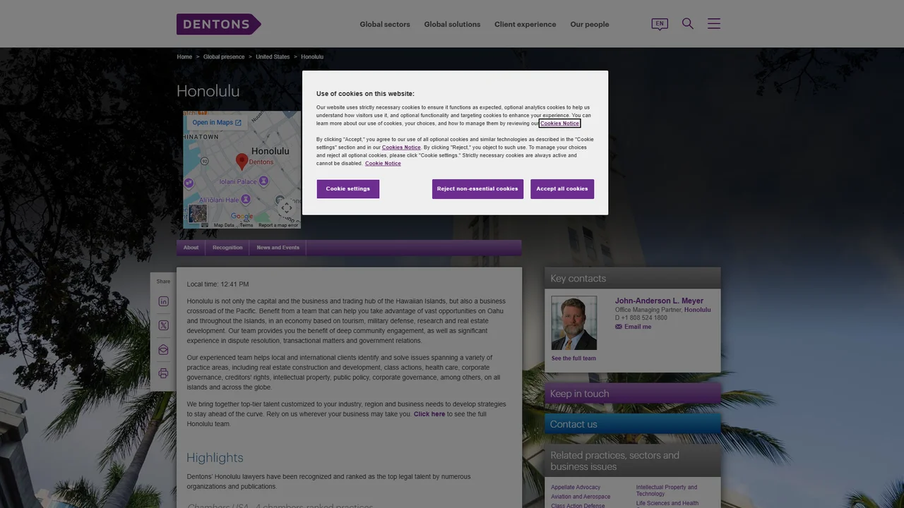 Dentons - Honolulu, HI office in Honolulu, Hawaii