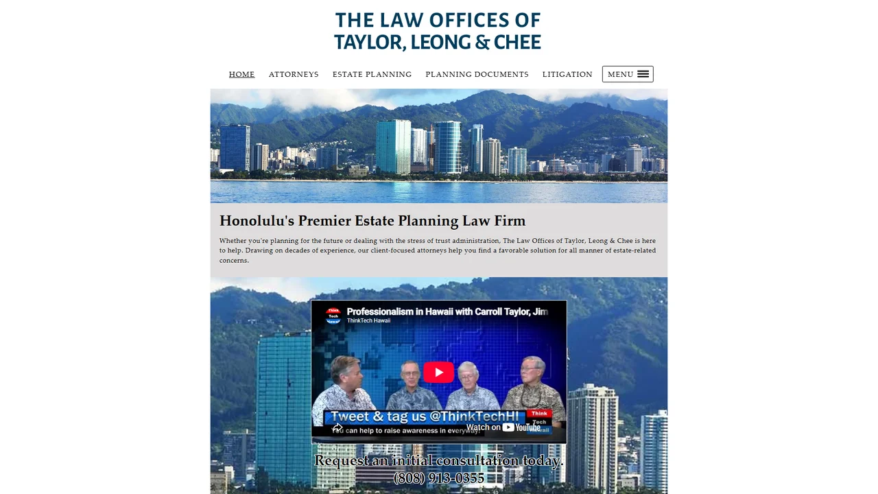The Law Offices of Taylor, Leong and Chee - Honolulu, HI office in Honolulu, Hawaii