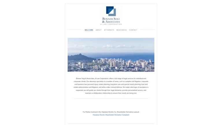 Tamashiro Sogi & Bonner, A Law Corporation - Honolulu, HI - Attorney in Honolulu