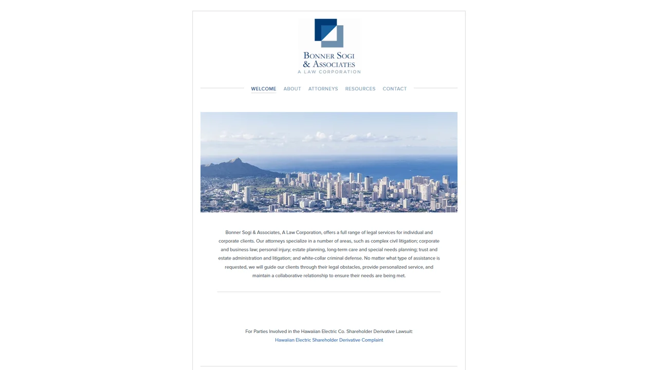 Tamashiro Sogi & Bonner, A Law Corporation - Honolulu, HI office in Honolulu, Hawaii