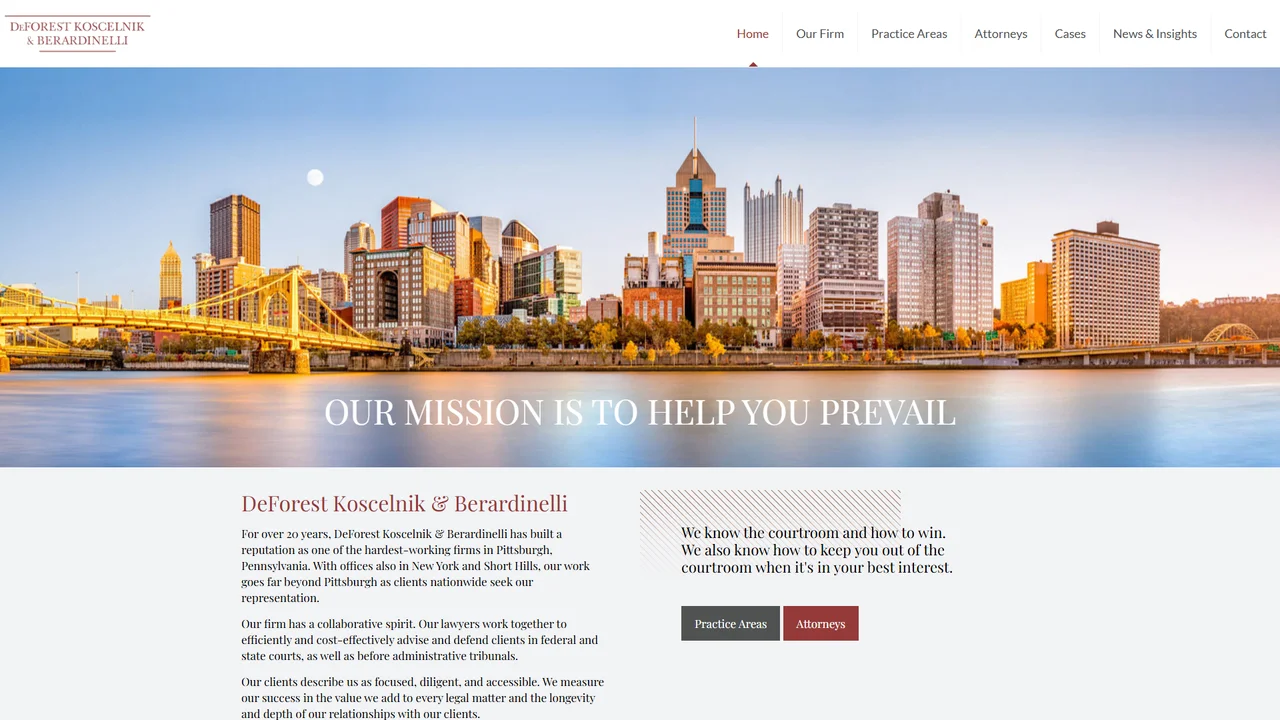 Deforest Law Firm - Pittsburgh, PA office in Pittsburgh, Pennsylvania