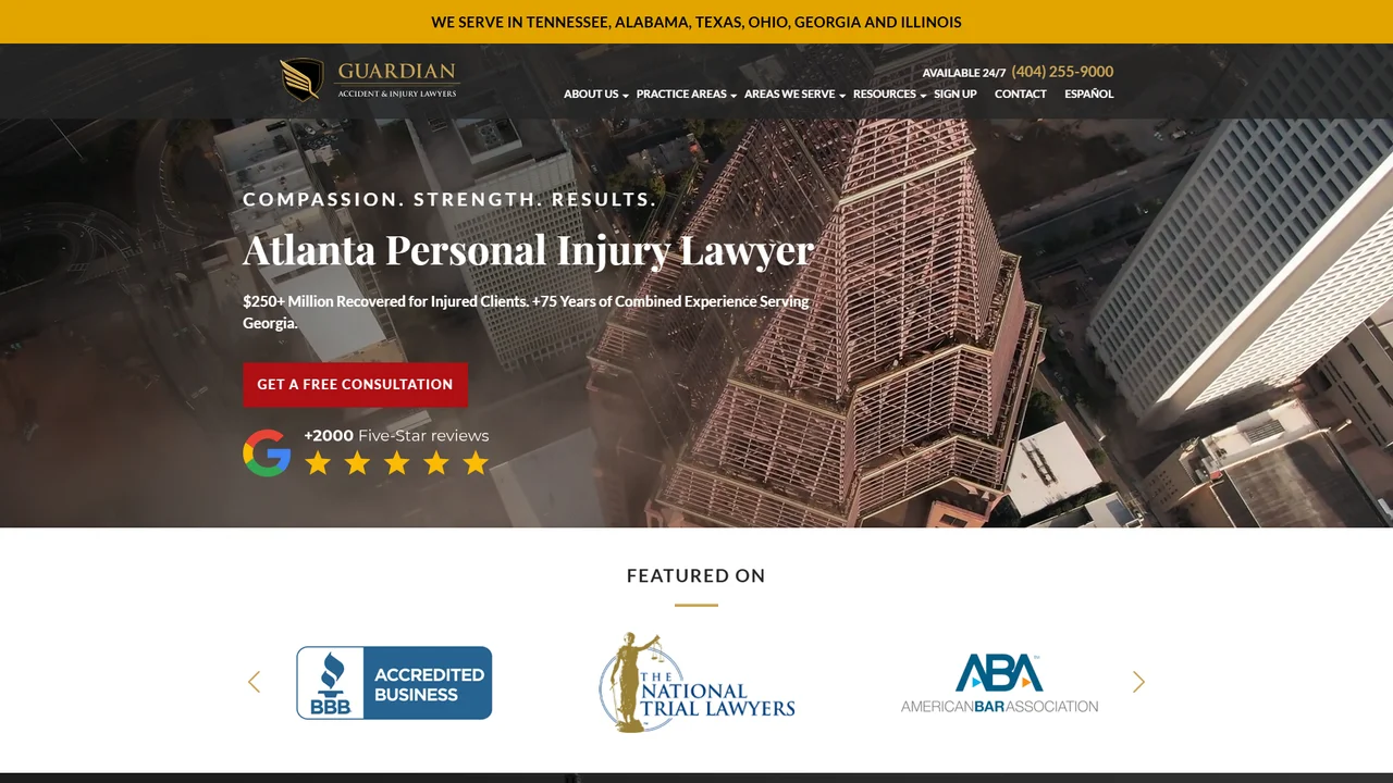 Guardian Accident and Injury Lawyers - Atlanta, GA office in Atlanta, Georgia