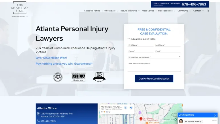 The Champion Firm, Personal Injury Attorneys, P.C. - Atlanta, GA - Attorney in Atlanta