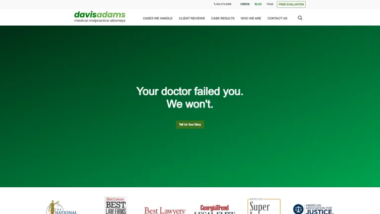 Davis Adams Medical Malpractice Attorneys - Atlanta, GA - Attorney in Atlanta