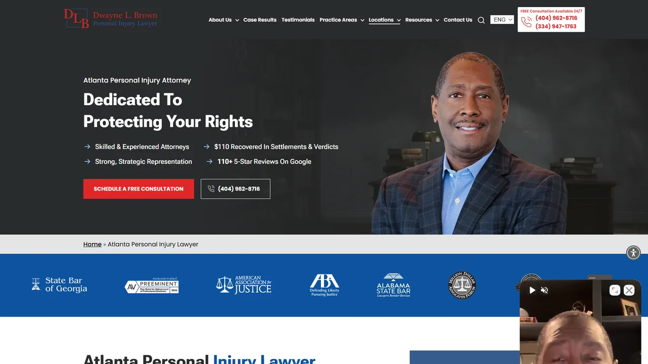 Dwayne L. Brown Personal Injury Lawyer - Atlanta, GA office in Atlanta, Georgia