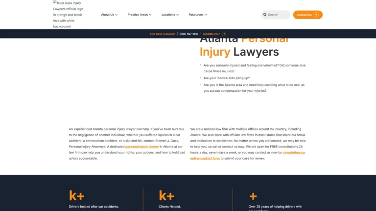 Trust Guss Injury Lawyers - Atlanta, GA - Attorney in Atlanta