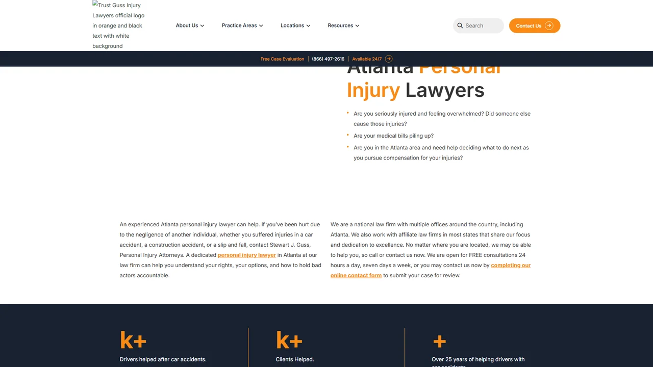 Trust Guss Injury Lawyers - Atlanta, GA office in Atlanta, Georgia