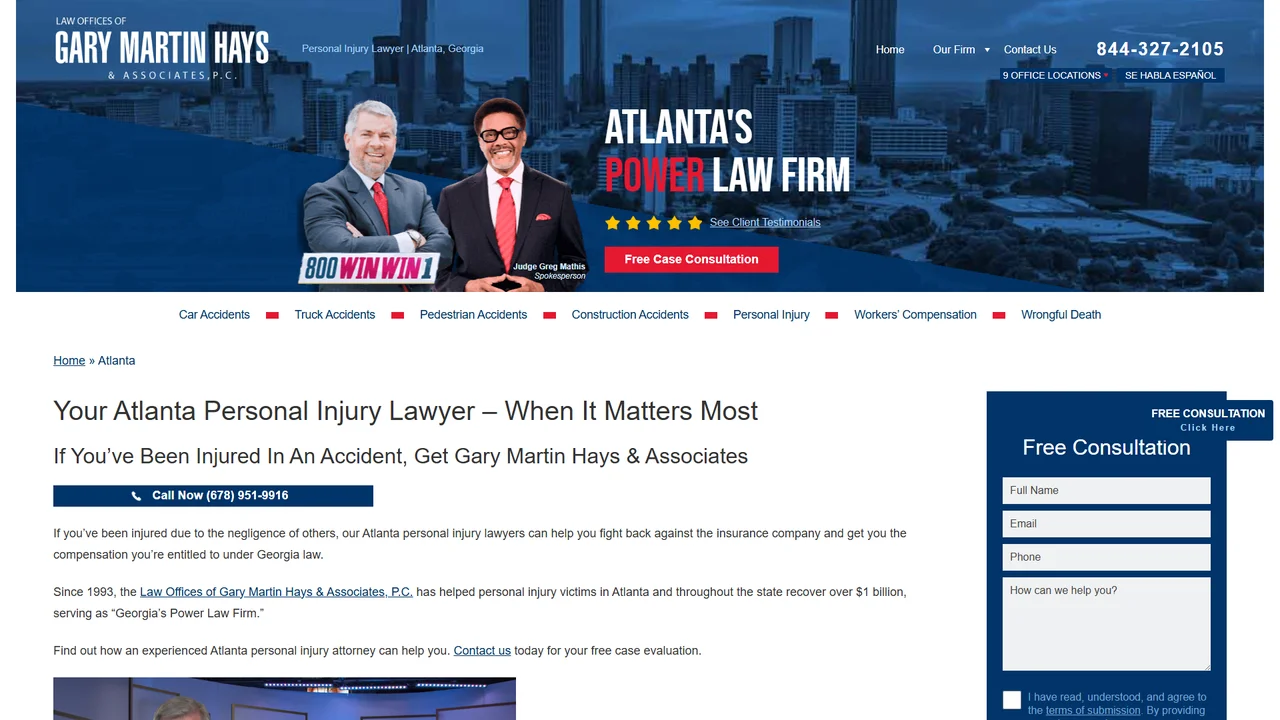 Law Offices of Gary Martin Hays & Associates, P.C. - Atlanta, GA office in Atlanta, Georgia