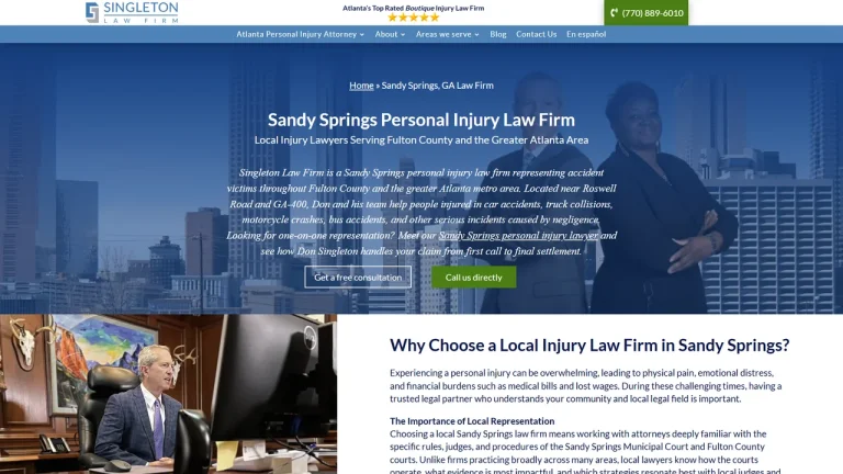 Singleton Law Firm, LLC - Sandy Springs, GA - Attorney in Atlanta
